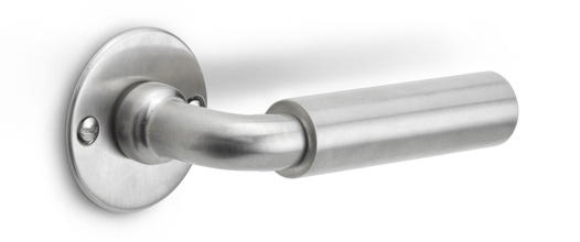 1923MRR50 - unsprung lever handle on rose satin nickel