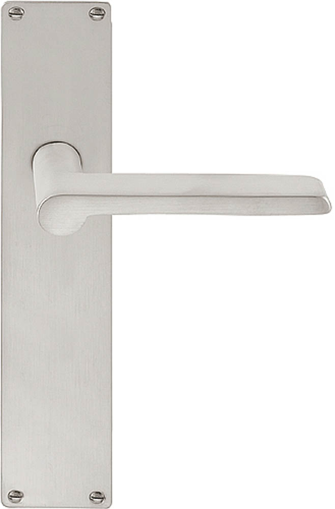 1927MPSFC - unsprung lever handle on blank plate satin nickel