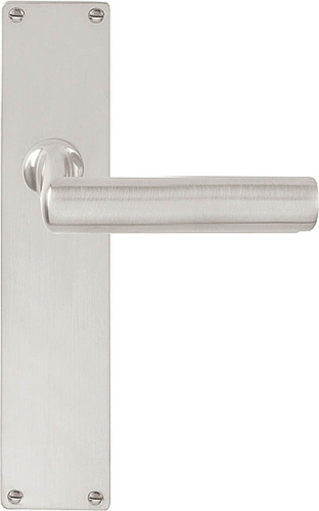 1929MPSFC - unsprung lever handle on blank plate satin nickel