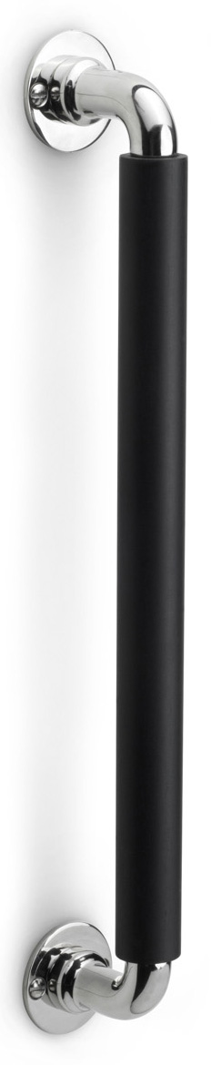 MG1923A - pull handle bright nickel/ebony wood