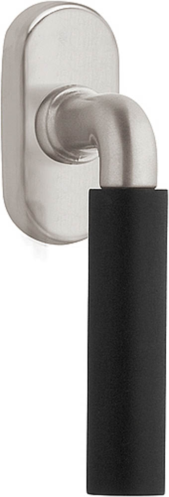 1923-DK-O - L TIMELESS 1923-DK-O non-locking tilt and turn window handle satin nickel/ebony wood left-turning
