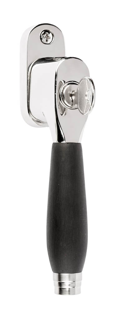 1934-DK-A - locking tilt and turn window handle bright nickel/ebony wood
