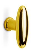 1938M - cabinet knob brass unlacquered