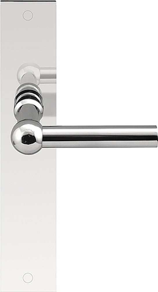 FVL125P236SFC - unsprung lever handle on blank plate polished stainless steel