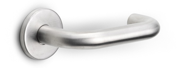 LB1-19 - EN1906 BASICS LB1-19 sprung lever handle on rose EN1906 class 3 satin stainless steel