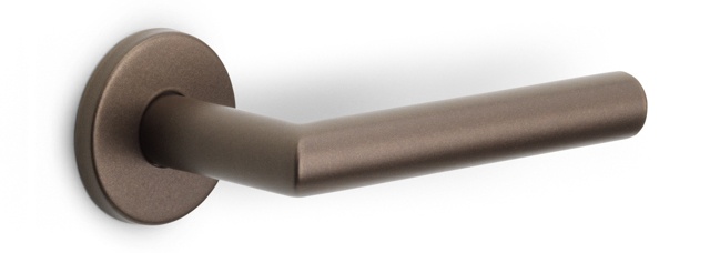 LB2-19 - sprung lever handle on rose EN1906 class 3 bronze