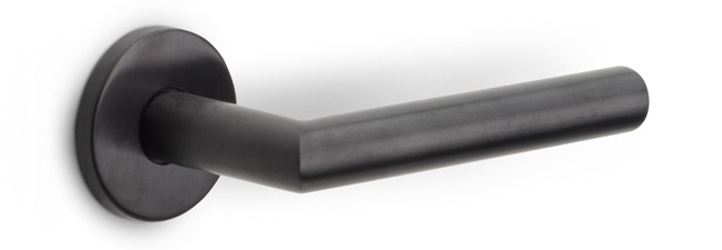 LB2-19 - sprung lever handle on rose EN1906 class 3 PVD gunmetal