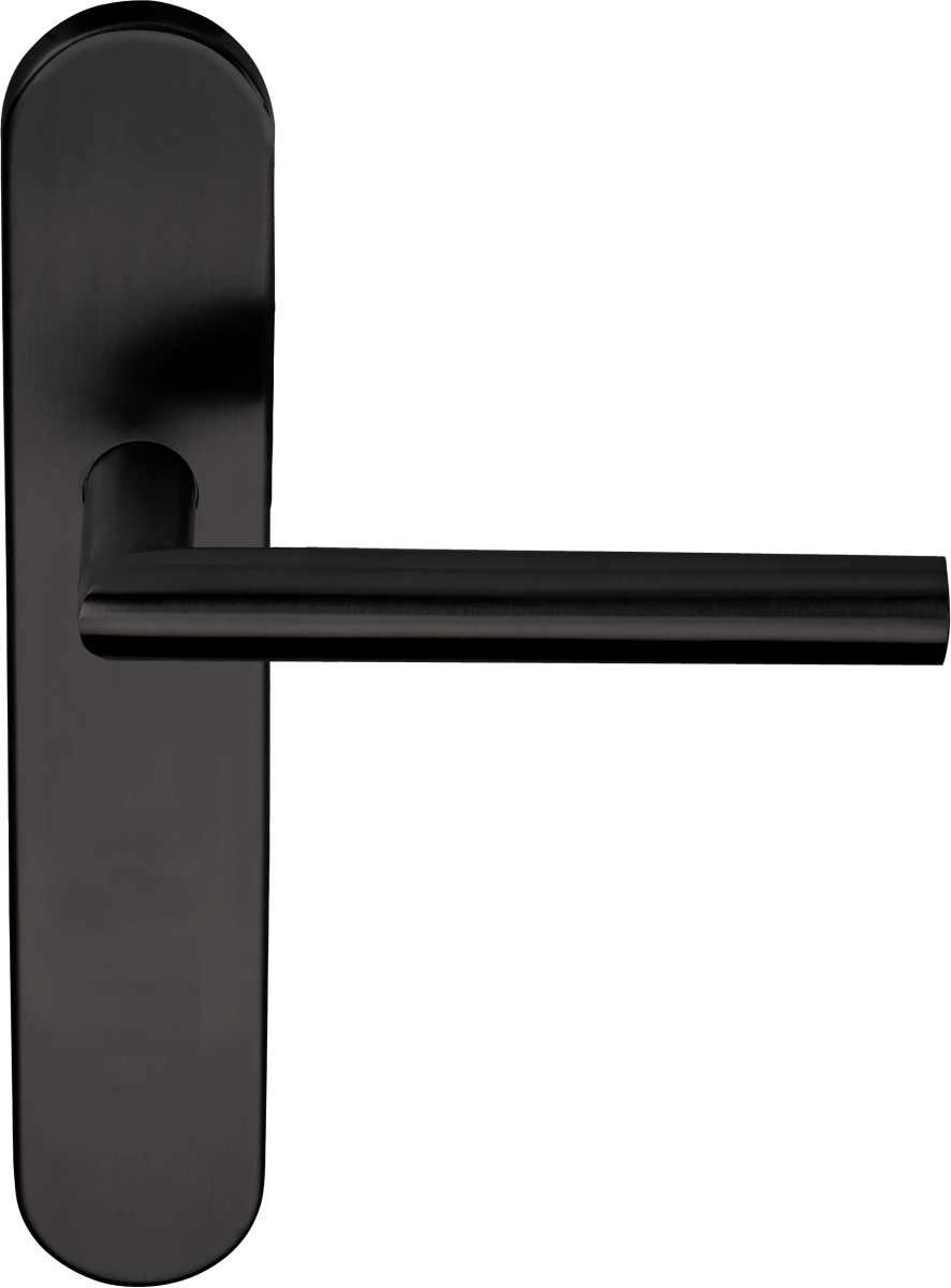 LB2-19P13SFC - sprung lever handle on blank plate PVD gunmetal