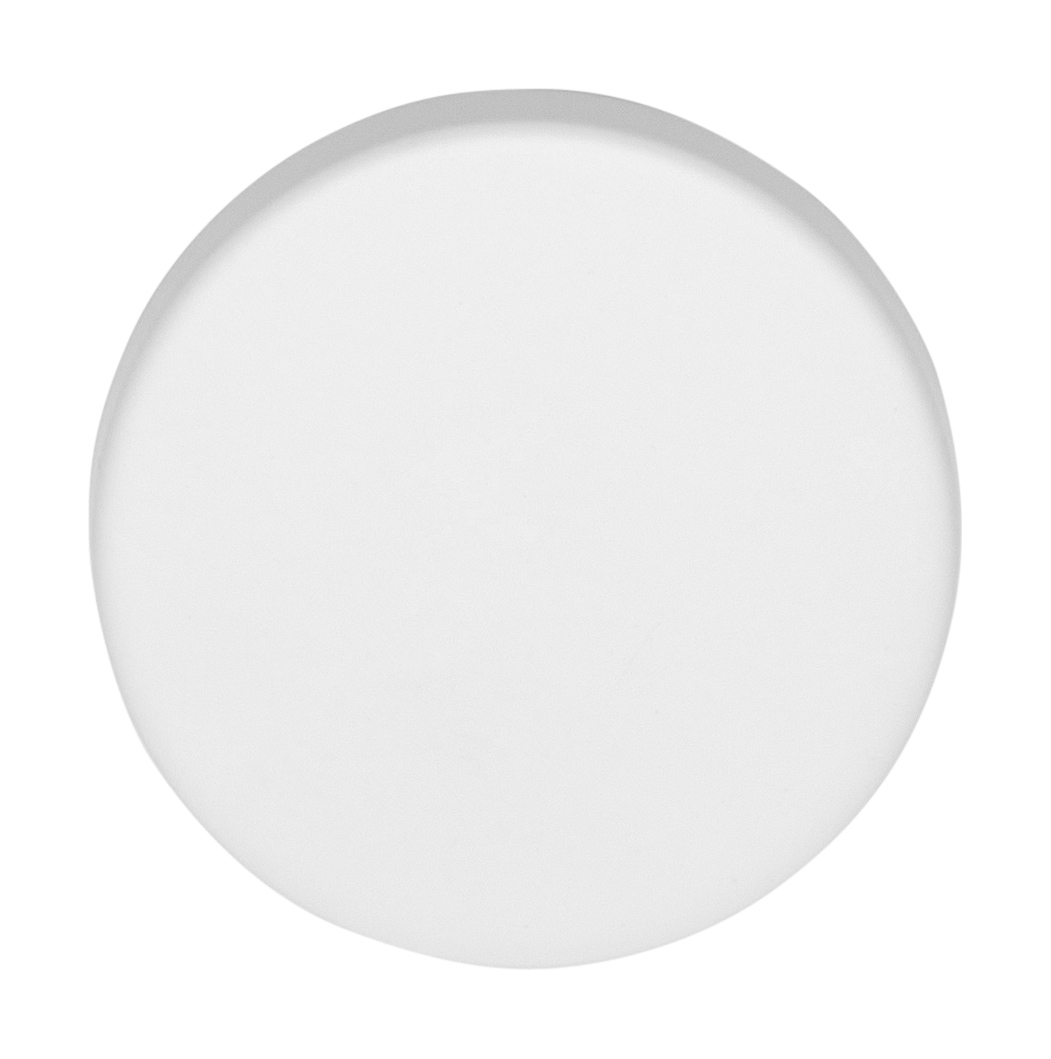 LBB50 - blank escutcheon 6mm white