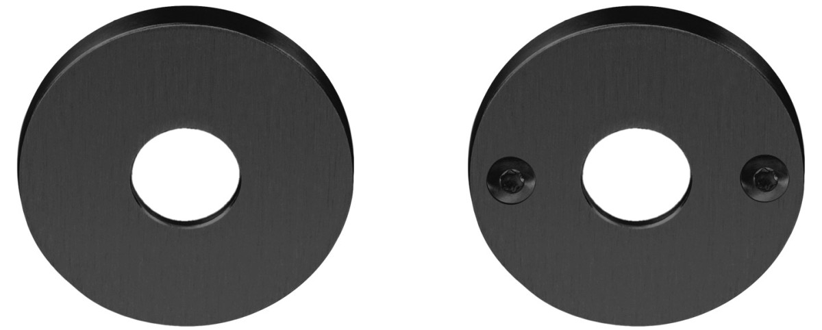 LBR50EN - sprung rose EN1906 class 4 for lever handles PVD satin black*