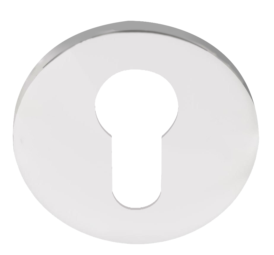LBY50 - profile cylinder escutcheon 6mm polished stainless steel
