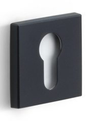 LSQBY50 - profile cylinder escutcheon satin black