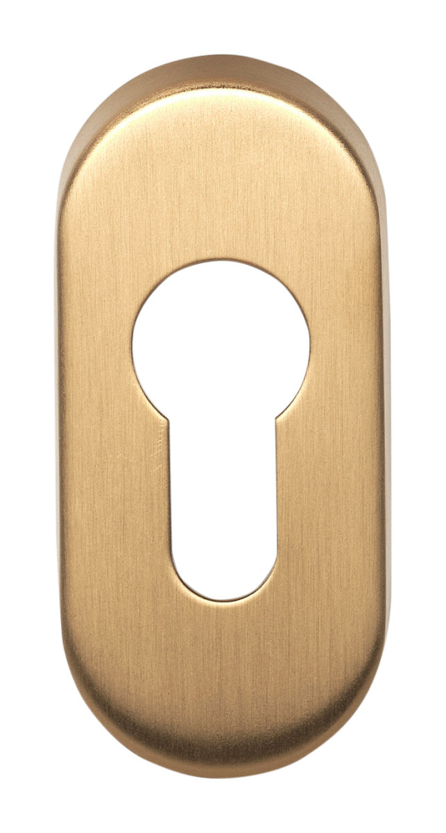 LBY32 - profile cylinder escutcheon PVD satin gold