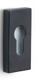 LSQBY32 - profile cylinder escutcheon satin black
