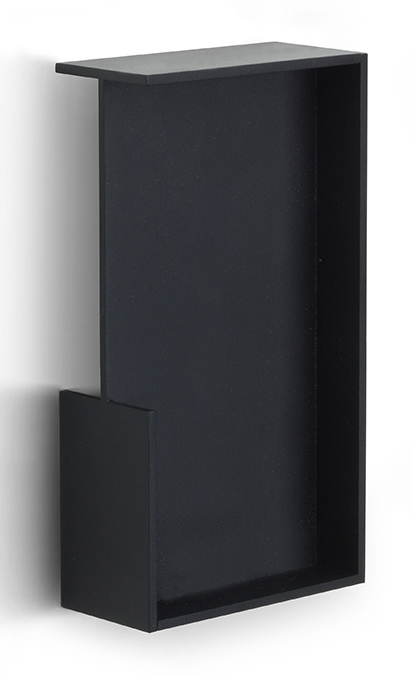 LSQ160/40 - flush pull for door thickness 40mm satin black
