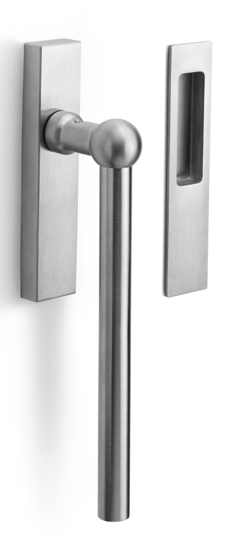 FV230 - lift-up sliding door handle blank polished stainless steel