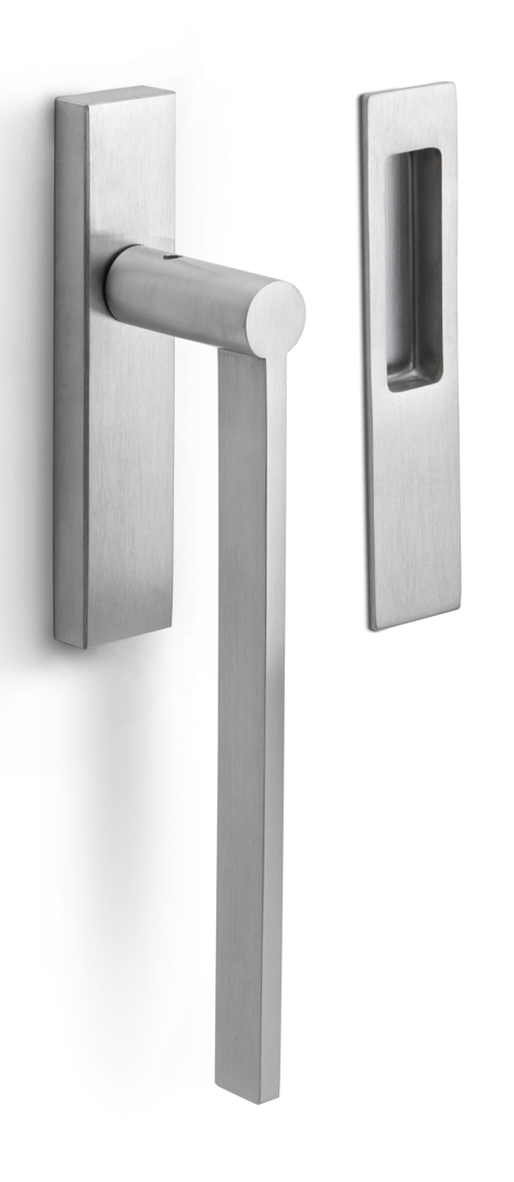 EG230 - lift-up sliding door handle satin stainless steel