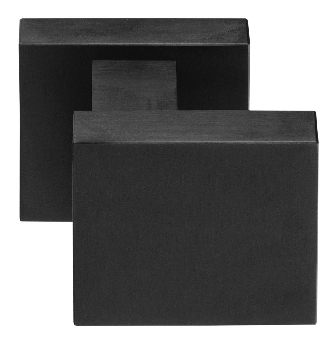 LSQ60V - fixed front door knob PVD satin black