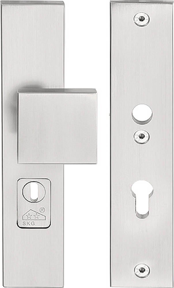 LSQ60-50KT - IN SQUARE LSQ60-50KT security plates with cylinder protection cover knob/handle* SKG*** PC55 satin stainless steel