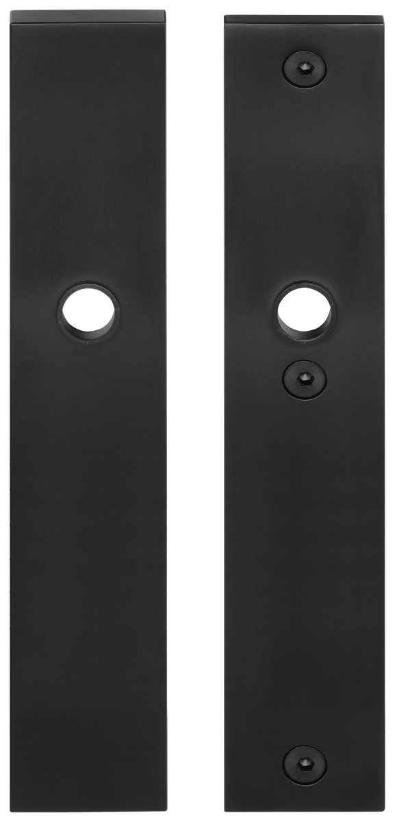 LSQSM-50 - NM SQUARE LSQSM-50 security plates handle/handle* SKG*** blank satin black