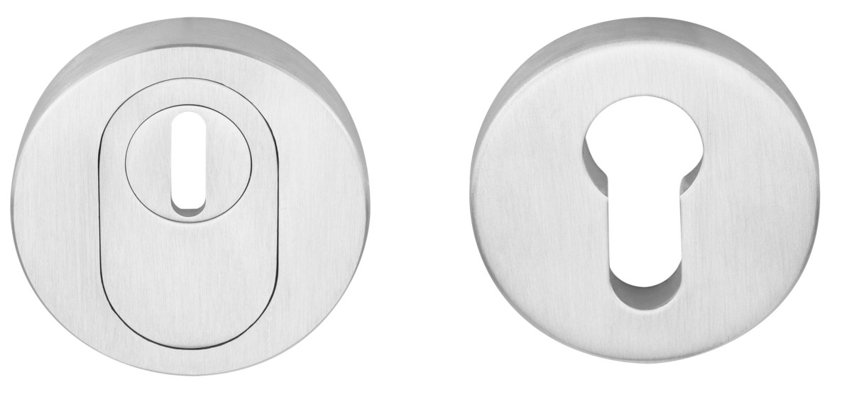 BVEIL-KT - security escutcheons with cylinder protection cover SKG*** satin stainless steel