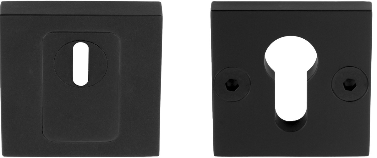 LSQVEIL-KT - security escutcheons with cylinder protection cover SKG*** satin black