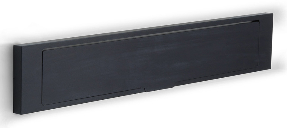 LSQ380 - solid letter plate satin black