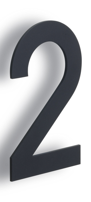 LSQHN150-2 - numeral satin black