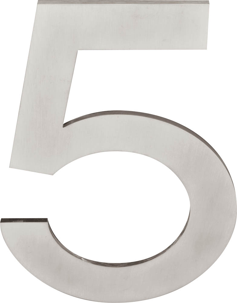 LSQHN150-5 - numeral satin stainless steel