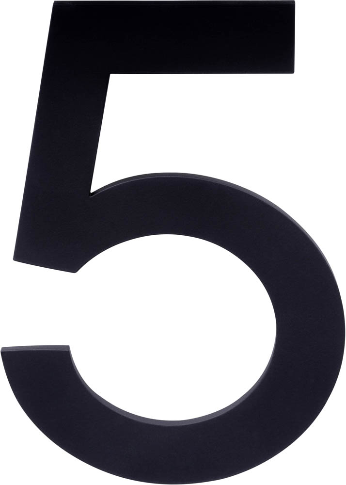 LSQHN150-5 - numeral satin black