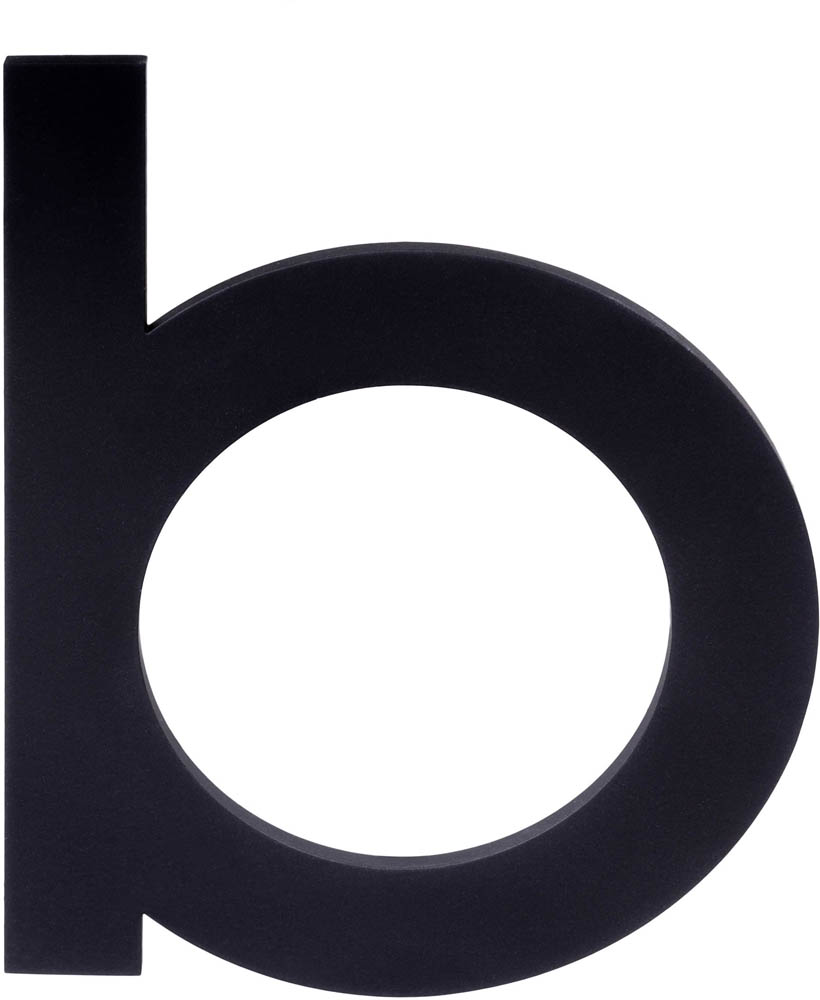 LSQHN150-b - letter satin black