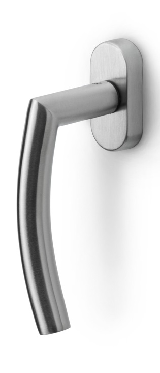 LB4-DK-O - R BASICS LB4-DK-O non-locking tilt and turn window handle satin stainless steel right-turning