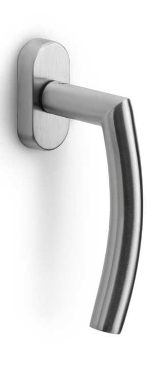 LB4-DK-O - L BASICS LB4-DK-O non-locking tilt and turn window handle satin stainless steel left-turning
