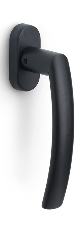 LB14-DK-O - R BASICS LB14-DK-O non-locking tilt and turn window handle satin black right-turning
