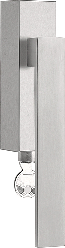 LSQ2CB-DKLOCK - locking tilt and turn window handle with short neck satin stainless steel L/R