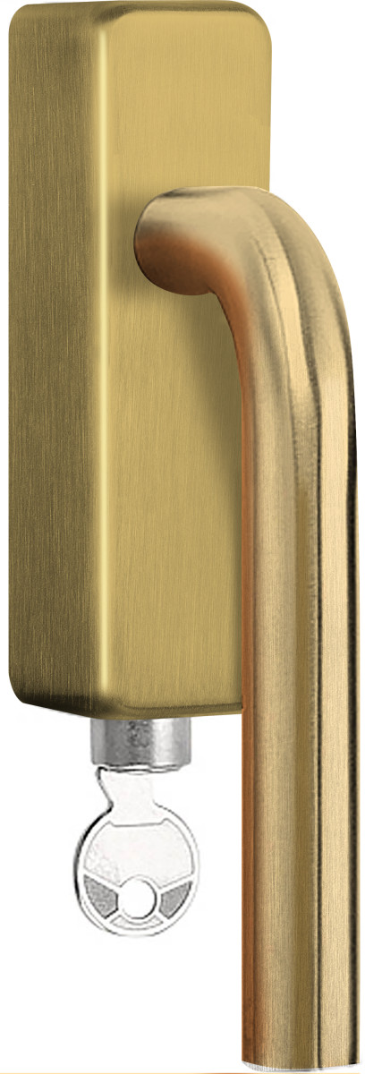 LB3-DKLOCK-O - locking tilt and turn window handle PVD satin gold