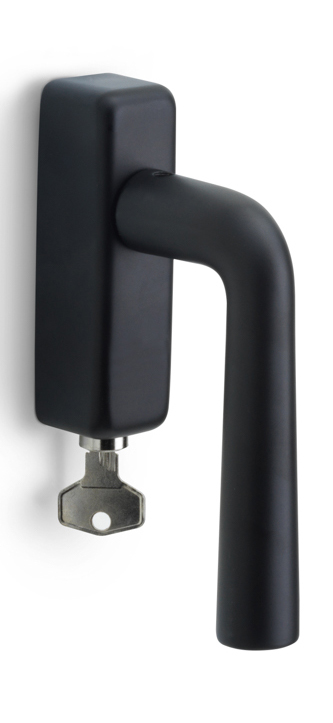 LB10H-DKLOCK-O - locking tilt and turn window handle satin black