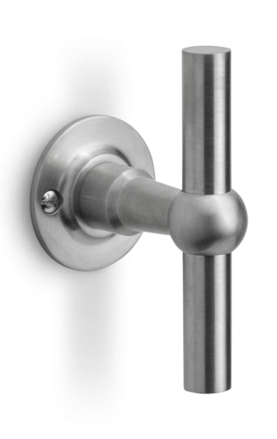 FVT110V/52 - fixed knob on rose satin stainless steel