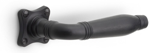 1934GRK - 37 sprung lever handle on rose satin black/ebony wood