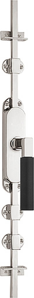 KO-1930 - L TIMELESS KO-1930 espagnolette bolt satin nickel/ebony wood left-turning