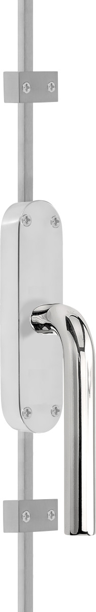 KO-LB3 - R BASICS KO-LB3 espagnolette bolt polished stainless steel right-turning