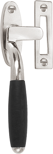 RB-1932 - L TIMELESS RB-1932 casement fastener satin nickel/ebony wood (for outward opening windows) left-turning