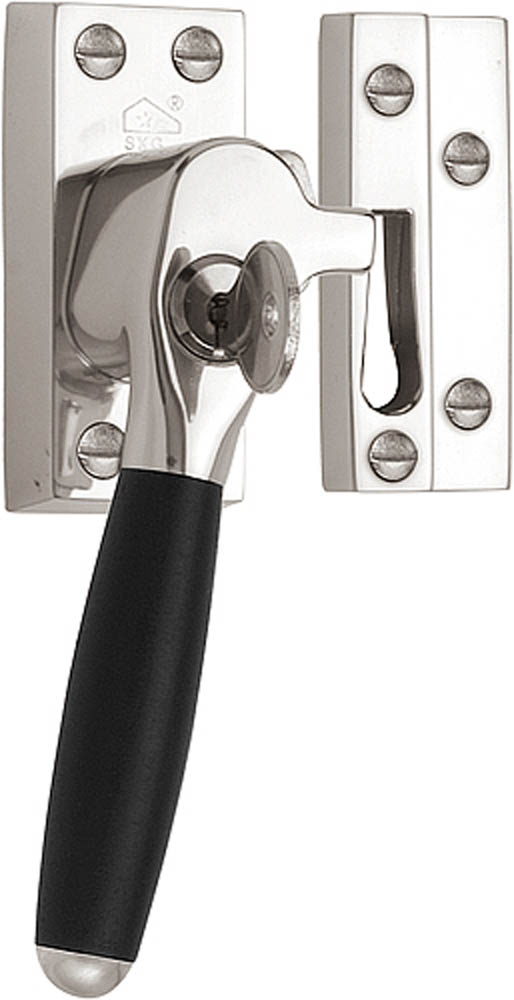 RBA-1932 - L TIMELESS RBA-1932 SKG* casement fastener bright nickel/ebony wood (for outward opening windows) left-turning
