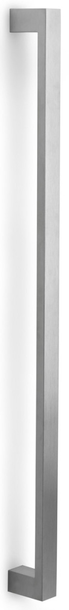 LSQ1045 - IN SQUARE LSQ1045 PS pull handle 600mm c.t.c. with bolt-through fixing satin stainless steel