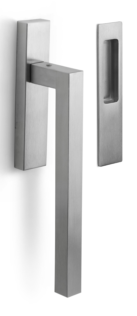 LSQ230 - lift-up sliding door handle blank satin stainless steel