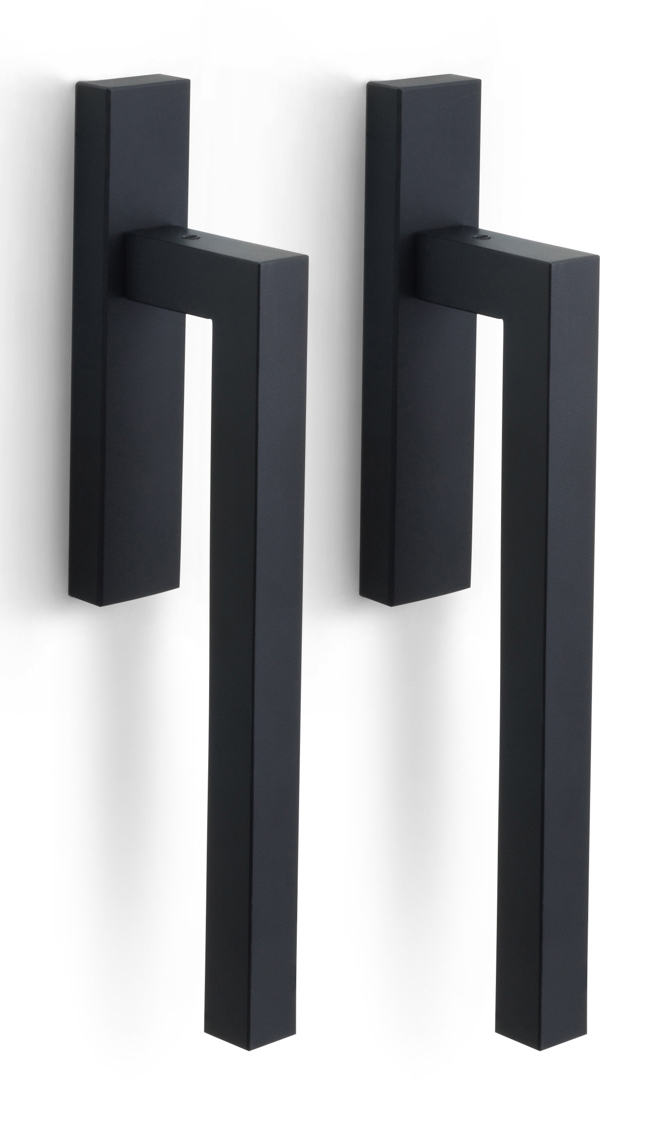 LSQ230PA - set of lift-up sliding door handles blank satin black