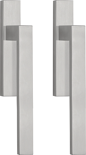 LSQ231PAY - set of lift-up sliding door handles profile cylinder hole Y69 satin stainless steel