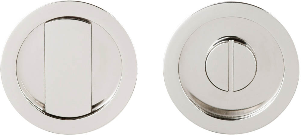 LB57S - flush pull set with thumbturn incl. 6/8 mm pin DT38-42mm* bright nickel