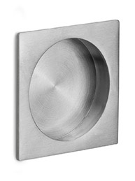 LSQ54 - single flush pull satin stainless steel