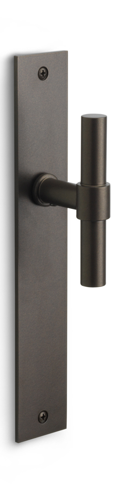 PBT15P236SFC - unsprung lever handle on blank plate bronze